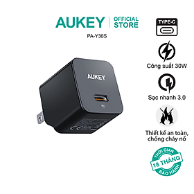 Mua Củ sạc nhanh USB C Aukey PD 30W PA-Y30s  hàng chính hãng