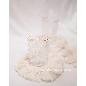 Miếng lót cốc macrame, miếng lót hoạ tiết phong cách Bắc âu - Cappiano Home