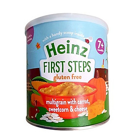 Bột ăn dặm ngũ cốc, cà rốt, phô mai và bắp ngọt Heinz (240gr)