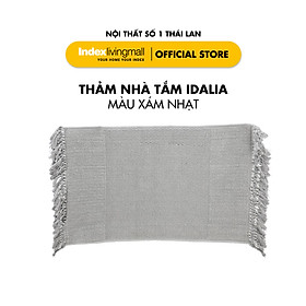 Mua Thảm lau chân ILALIA Màu Xám 50x80 cm 100% cotton | Index Living Mall | Nhập khẩu Thái Lan