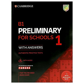 [Download Sách] B1 Preliminary For Schools 1 For The Revised 2020 Exam Student's Book With Answers With Audio With Resource Bank: Authentic Practice Tests (PET Practice Tests)