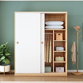 MẪU MỚI NHẤT TỦ QUẦN ÁO CÁNH LÙA Tiết Kiệm Diện Tích Phòng Ngủ Gỗ MDF Phủ Melamine Chống Xước Hiện Đại Giá Rẻ Nhất