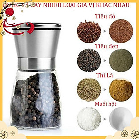Mua Cối Xay tiêu thủy tinh nắp inox