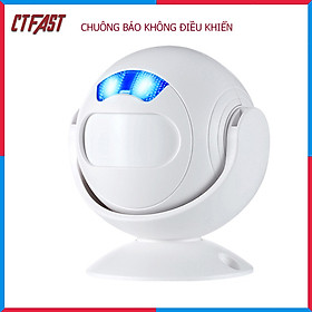 Chuông Báo Khách Cửa Hàng, Báo Động Chống Trộm Cảm Biến Hồng Ngoại CTFAST 01 - Chuông Cửa Báo Khách Ghé Thăm, Dọa Trộm Xâm Nhập, Ánh Sáng Đèn Ngủ - Không điều khiển từ xa