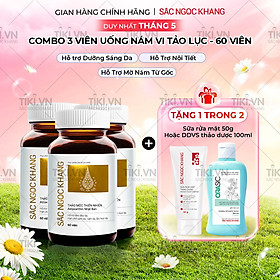 Combo 3 Hộp Sắc Ngọc Khang Vi tảo lục làm mờ sạm nám hiệu quả