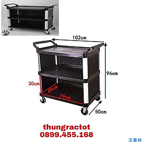 Mua Xe đẩy phục vụ có vách ngăn