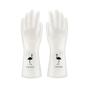 Mua (1đôi) Găng tay cao su con hươu dùng rửa chén bát nấu ăn bảo hộ đôi tay dẻo dai siêu bền không hóa chất chịu nhiệt tốt