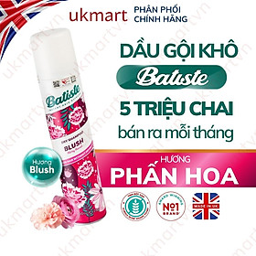 Dầu Gội Khô Batiste Dry Shampoo 200ml Hết Ngứa, Hết Bết Dính Tóc Bồng Bềnh Tức Thì