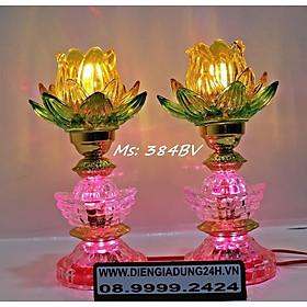 Mua ĐÈN THỜ PHA LÊ CAO CẤP 384B (25cm) 1 CẶP