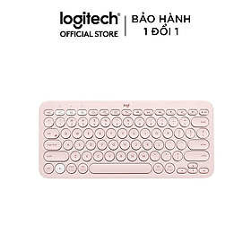 Mua Bàn phím không dây Bluetooth Logitech K380 - Kết nối 3 thiết bị  giảm ồn  gọn nhẹ dễ mang đi  phù hợp Mac/ PC/ Laptop/ Điện thoại - Hàng chính hãng - Màu Hồng