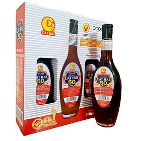 Nước Mắm Cát Hải Loại 50 Đạm, Xách 3 Chai Thủy 260ml