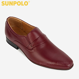 Giày tây nam da bò pull-up cao cấp sunpolo mu8003