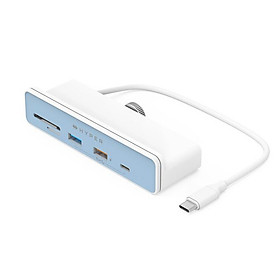 Mua Cổng chuyển chuyên dụng HYPERDRIVE 6 in 1 USB-C HUB dành cho iMac 24 inch - HD34A8 kèm 7 miếng dán theo màu- Hàng chính hãng