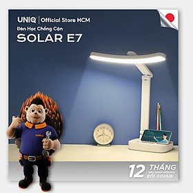 Đèn học đọc sách làm việc UNIQ SOLAR E7 chống cận để bàn tích điện bảo vệ mắt cho bé led trang trí decor phòng ngủ