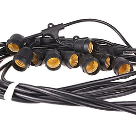 Mua Dây đui đèn kín nước trang trí ngoài trời 5 mét 10 đui E27