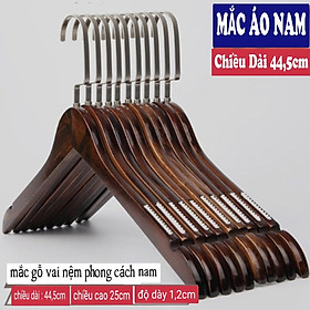 Mua Móc Gỗ Nâu Treo Quần Áo Đầu Móc Dẹp KTN 44.5cm