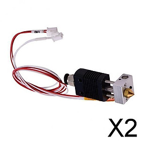 2x1.75mm/0.4mm Hot End Extruder Kit Heating Heater Block for Anet ET4 ET4 Pro