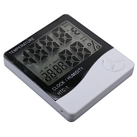 HTC-1 LCD Digital Thermometer Humidity Meter Room Indoor Temperature Clock
