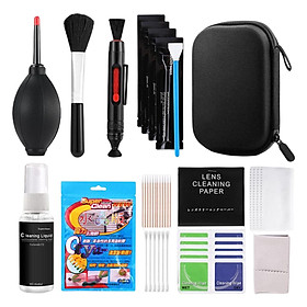 Professional Camera Cleaning  for DSLR Cameras + Traveling Pouch + Brush