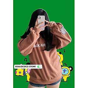 ÁO SWEATER FORM RỘNG MÀU NÂU BLACK AIR