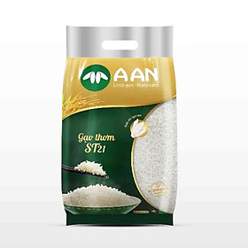 Gạo Thơm ST21 A AN Túi 5Kg - Gạo đặc sản Sóc Trăng - Thơm hoa lài nhẹ