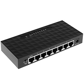 8 ports RJ-45 10/100/1000 Gigabit Ethernet Network Switch Auto-MDI/MDIX Hub