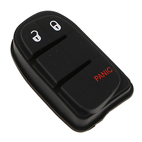 Silicone Car Remote Key Case Cover, 3 Button Key Case, Fit for Chrysler Dodge Jeep