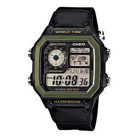 Đồng hồ nam dây vải Casio Standard chính hãng AE-1200WHB-1BVDF