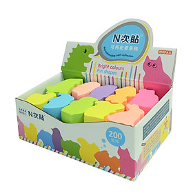 Set Giấy Note Hình Thú 30 Màu STICKN 30014