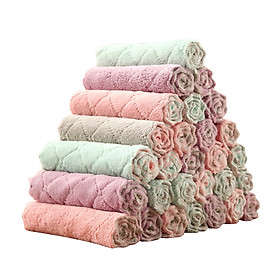 Bộ 10 khăn lau 2 mặt xuất Nhật Toki - Khăn lau không phai màu không rụng sợi- nhanh khô- Khăn lau bếp, khăn lau kính, lau bát lau tay - HN09421L