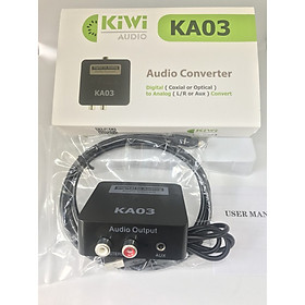 Mua Bộ Chuyển Âm Thanh TV 4K Quang Optical Sang Audio AV Ra Amply + Cáp Optical (1m) Bộ Chuyển Quang Âm Thanh Bộ Chuyển Đổi Âm Thank DIGITAL Sang ANALOG Hàng Chính Hãng