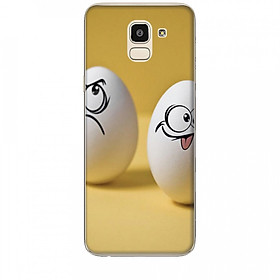 Ốp lưng dành cho điện thoại  SAMSUNG GALAXY J6 2018 Đôi Bạn Trứng Cute