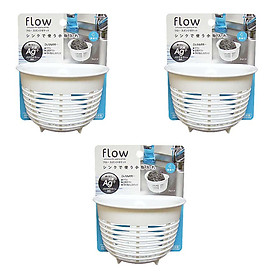 Mua Bộ 3 rổ hút chân không đựng rẻ rửa bát màu trắng (dáng ngắn) - Hàng nội địa Nhật