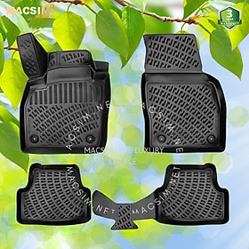 Thảm lót sàn ô tô nhựa TPU Silicon Volkswagen Touareg ( second genaration) 2010- 2018 Nhãn hiệu Macsim