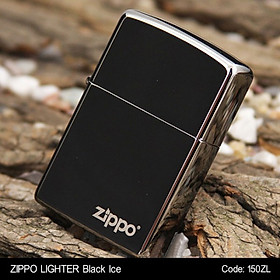 Bật lửa Zippo Chrome Đen Bóng (trơn bóng đen) - Zippo Fullbox
