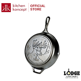 Mua Lodge - Chảo gang đáy hình hươu - 26cm