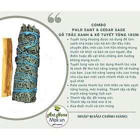 Mua Palo Santo - Gỗ trắc xanh - Gỗ thánh Peru - Lá Sigil may mắn tài lộc- Gỗ thánh thanh tẩy