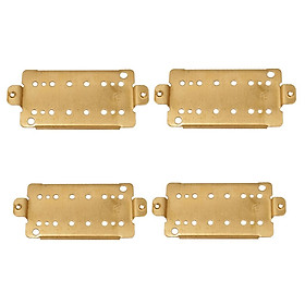 4 Pieces Guitar Humbucker Double Coil Pickup Baseplate for Electric Guitar Accessory 50mm+52mm