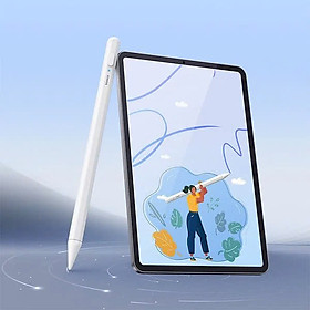 Mua Bút Cảm Ứng Baseus Smooth Writing 2 Series Stylus Lite with LED Indicators  Moon White (Active version with type-C cable and active pen tip)   HÀNG CHÍNH HÃNG  