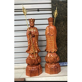 Mua Tượng phật địa tạng vương bồ tát bằng gỗ hương đá kt cao 80×25cm