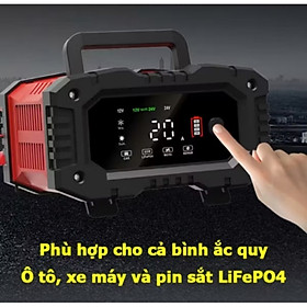 Mua BỘ SẠC BÌNH ẮC QUY FOXSUR 12V-24V 300A CÔNG XUẤT LỚN CHỐNG NGƯỢC CHỐNG CHẬP KHỬ PHỤC HỒI BÌNH