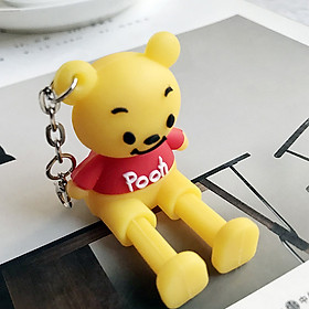 Móc khóa - Đế đỡ điện thoại hình thú ngộ nghĩnh - gấu Pooh