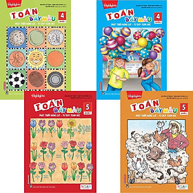 COMBO TOÁN BẢY MÀU - PHÁT TRIỂN NĂNG LỰC, TƯ DUY TOÁN HỌC LỚP 4 + LỚP 5 (BỘ 4 CUỐN)