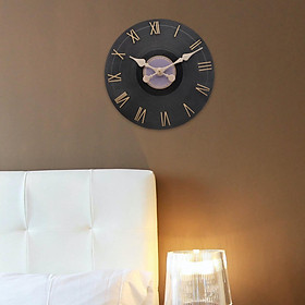 Outdoor Wall Clock Battery Operated Quartz Round Clocks for Office Decors