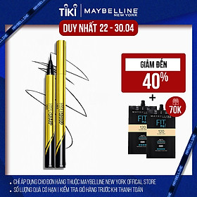 Bút Kẻ Mắt Nước Siêu Sắc Mảnh Không Lem Không Trôi Maybelline New York HyperSharp Liner Đen 0.5g