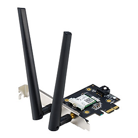 Card Mạng Không Dây Wifi Asus PCE-AX3000 WiFi 6 (802.11ax) Băng Tần Kép Bluetooth 5.0 Bảo Mật Mạng WPA3 OFDMA MU-MIMO - Hàng Chính Hãng