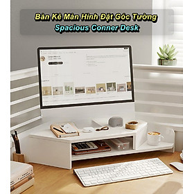 Kệ Màn Hình Đặt Góc Spacious Conner Desk Giúp Ngồi Đúng Tư Thế - Home Decor Furniture