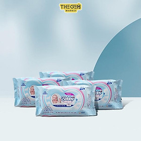 Mua Combo 4 Gói Khăn Uớt Bobby Care Không Hương - gói 100 tờ