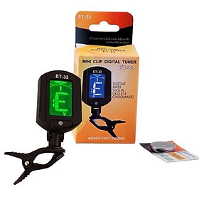 Mua Tuner chỉnh dây chuẩn ET-33  phụ kiện cần thiết cho nhạc cụ - tặng 1 phím alice