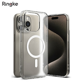 Ốp lưng trong suốt chống ố vàng sạc từ tính cho Iphone 15 Promax, RINGKE Fusion Magnetic_ Hàng chính hãng